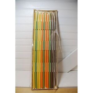 Vintage Will‎ & Baumer Rainbow Flower Candles Slim Tapers 15" Pastel